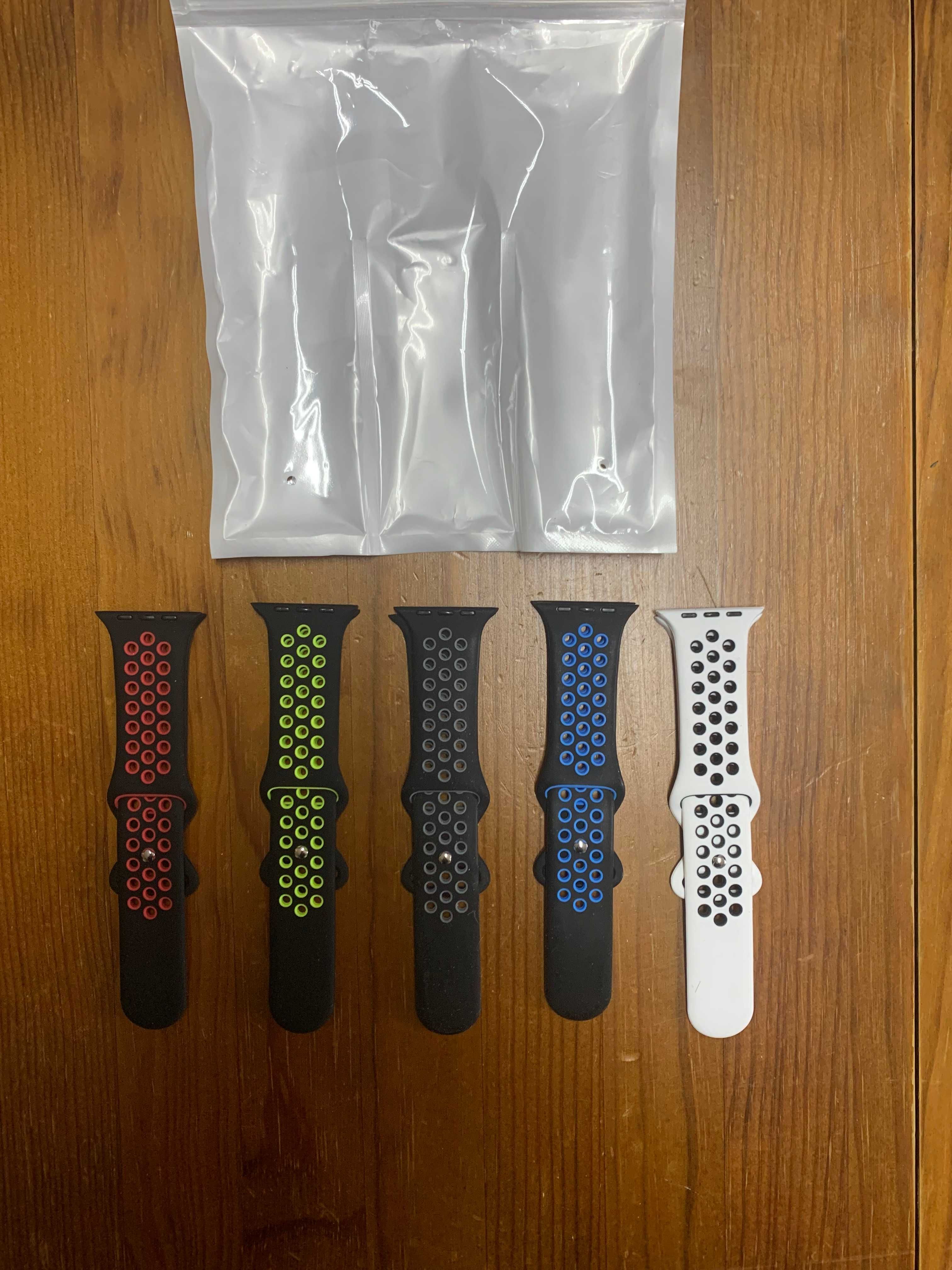 5x Braceletes Apple Watch 9/8/7/SE/6/5/4/3/2/1 42mm/44mm/45mm/49mm