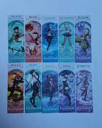 Zakładki do książki, zestaw zakładek Genshin Impact (gra anime) 10 szt