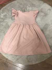 Śliczna pudrowa-rozowa sukienka 122