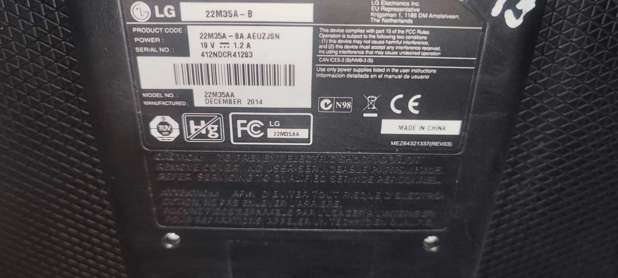 Monitor LG 22M35A-B 22" LED