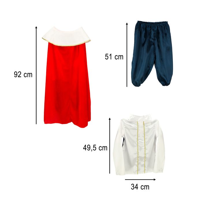 Kostium Strój Karnawałowy Przebranie Król Korona Peleryna Jasełka M