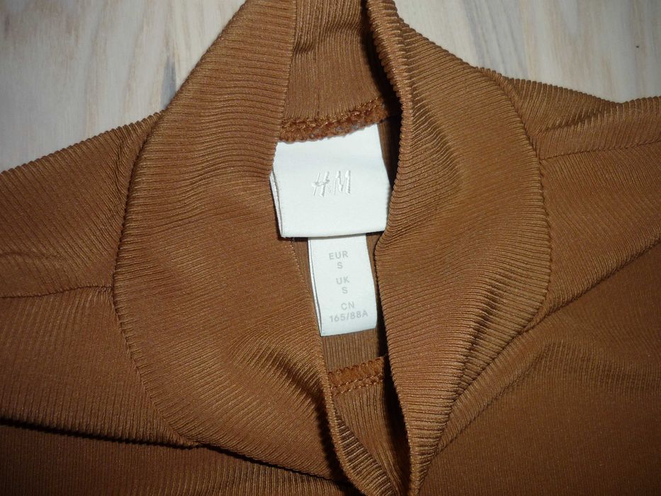 Golf prążkowany camel H&M roz. 36 S