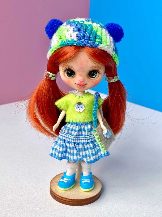 Lalka Petite Blythe custom ooak doll repaint nowa