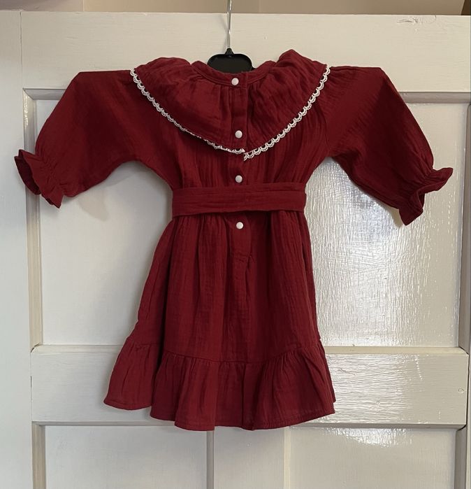 Святкова новорічна сукня 86-92 розмір, червона