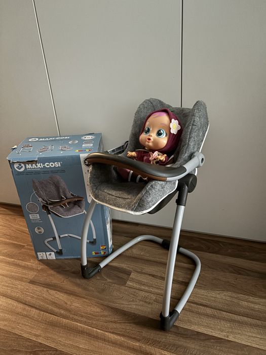 Krzesełko do karmienia huśtwaka bujaczek nosidelko dla lalki maxi cosi