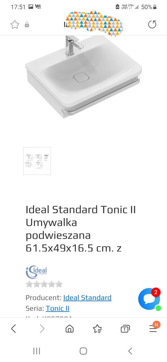 Umywalka Ideal Standard