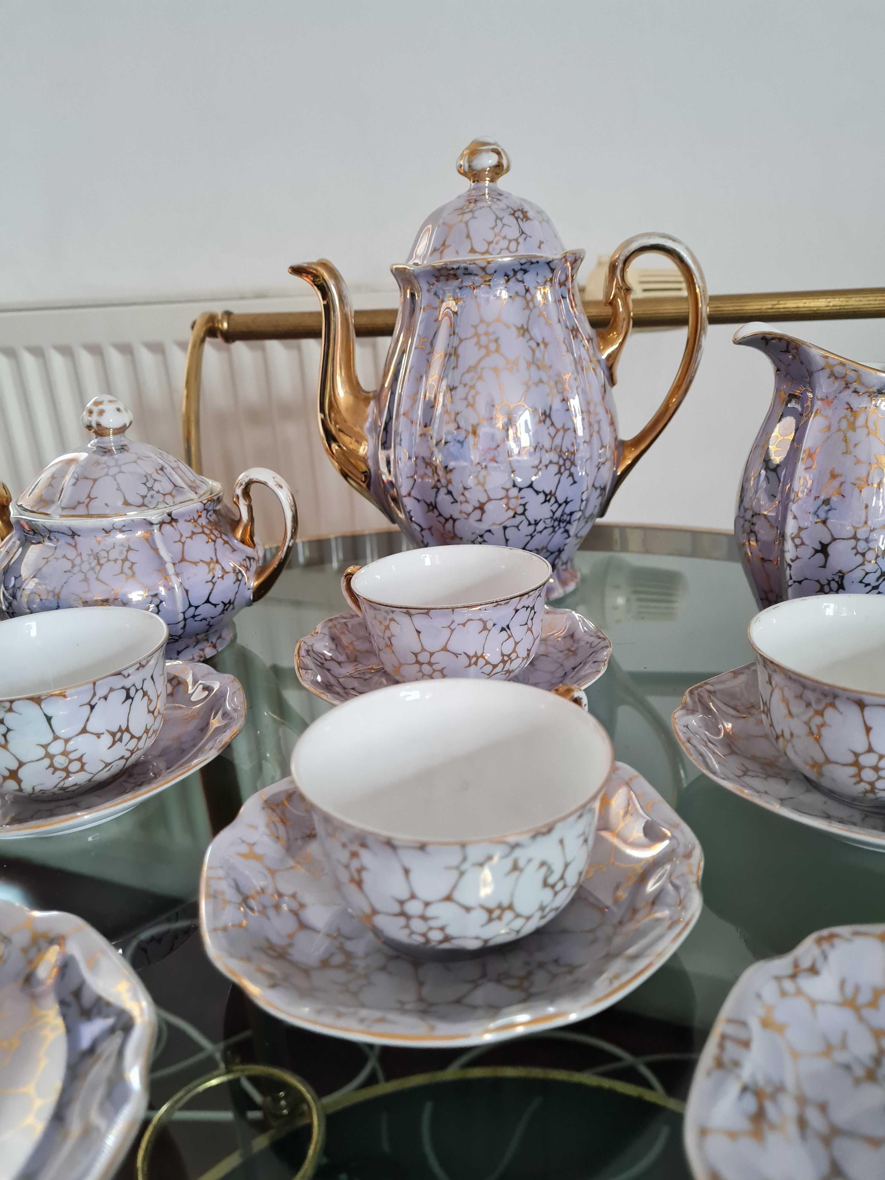 Porcelana Ćmielów, zestaw do kawy z lat 30 tych.