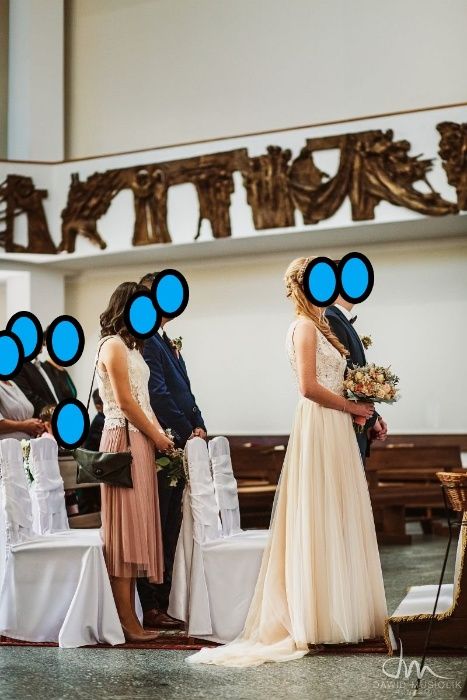 Suknia ślubna Afrodyta rozmiar 38, wzrost 175 cm