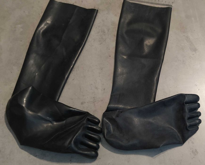 Skarpetki lateksowe latex M  czarne