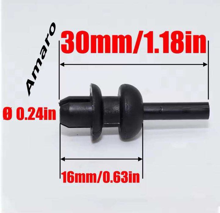 2 Encaixes/Suportes/Clips Chapeleira (Citroen Saxo, Picasso, C2)|NOVO