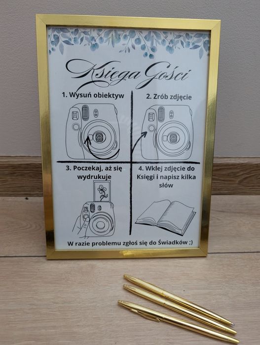 Instrukcja instax księga gości na wesele