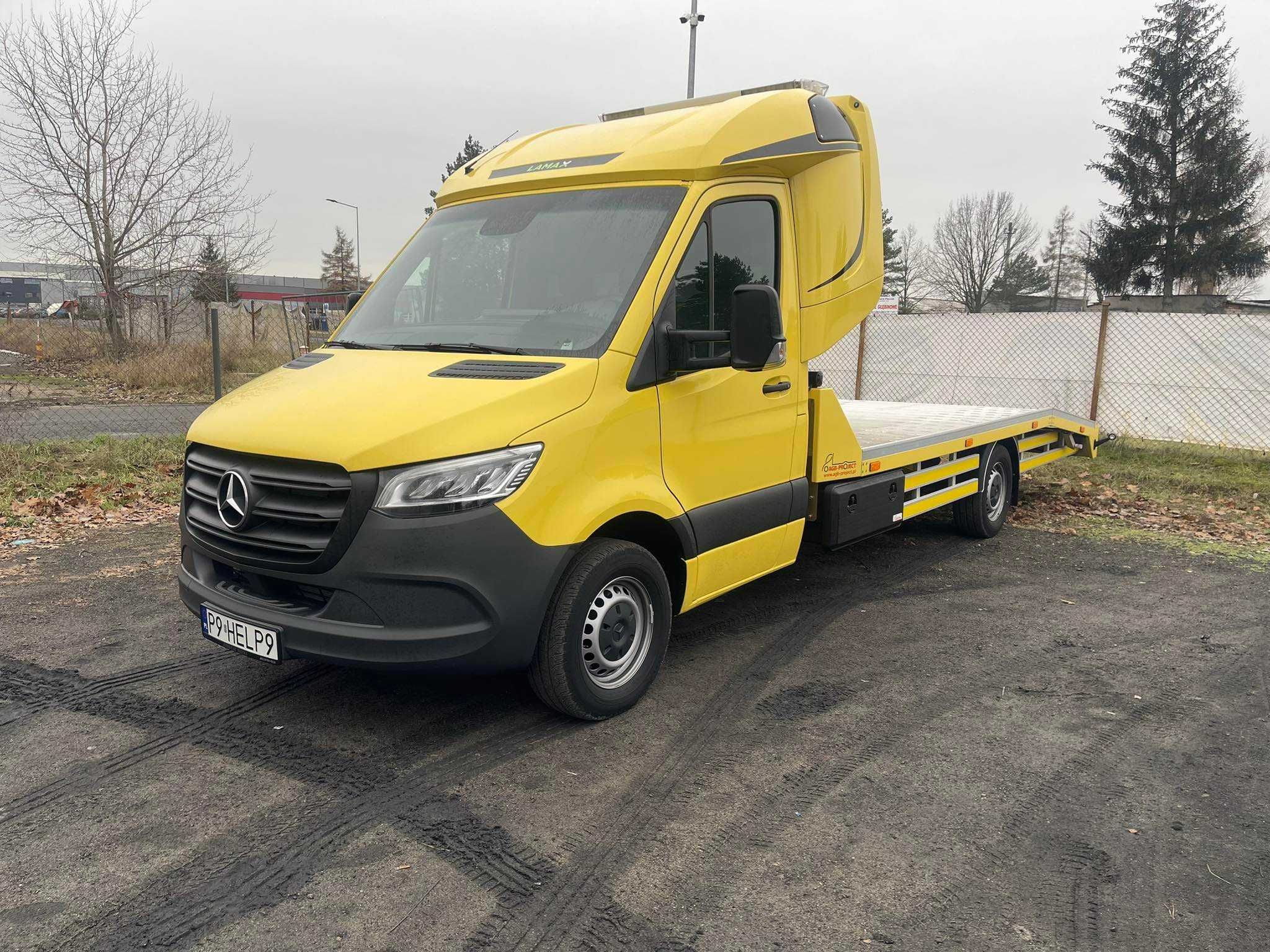 Wypozyczlnia Wynajem Rent Najazd Autolaweta Mercedes Sprinter tacho