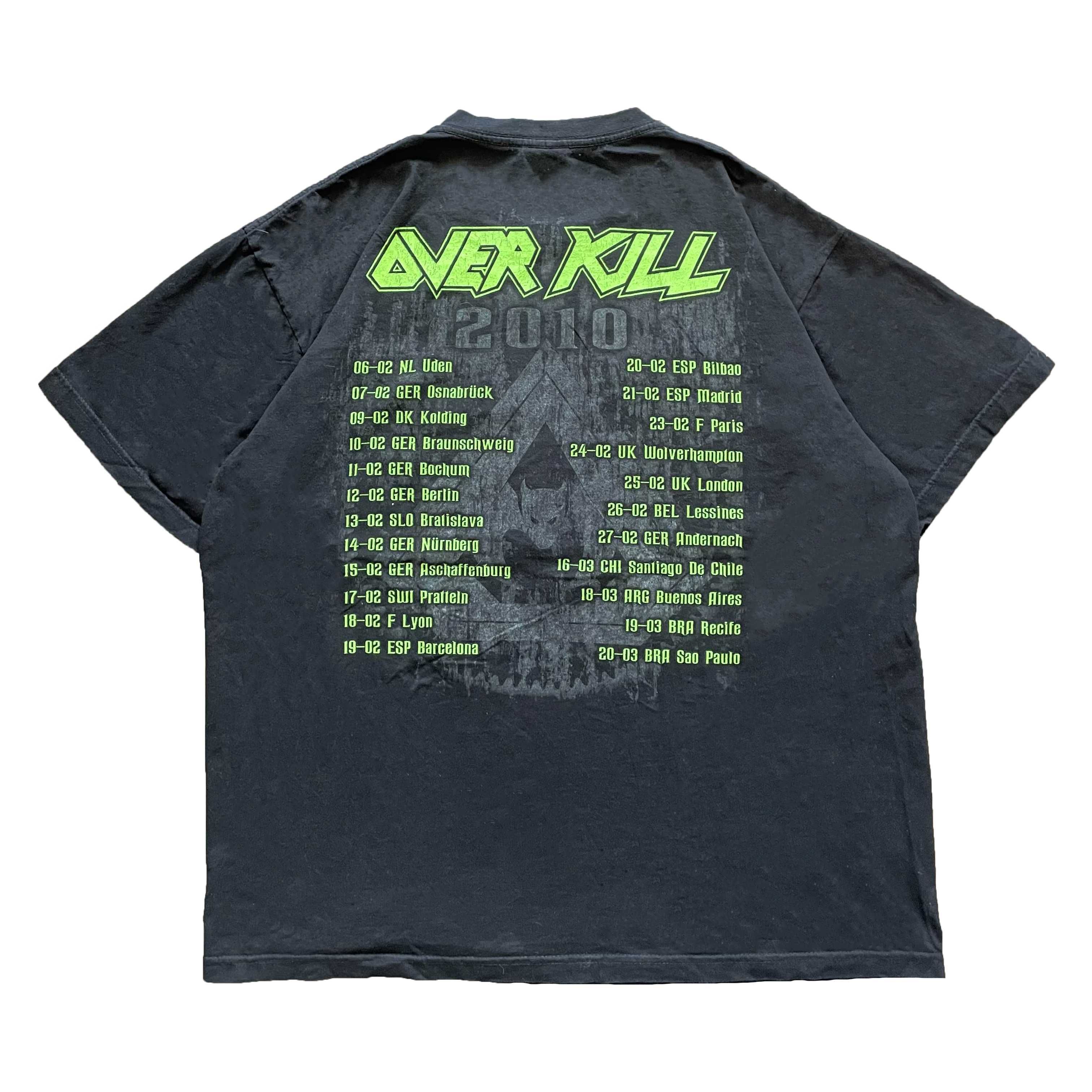Overkill 2010 tour merch | tshirt koszulka футболка vintage skate y2k