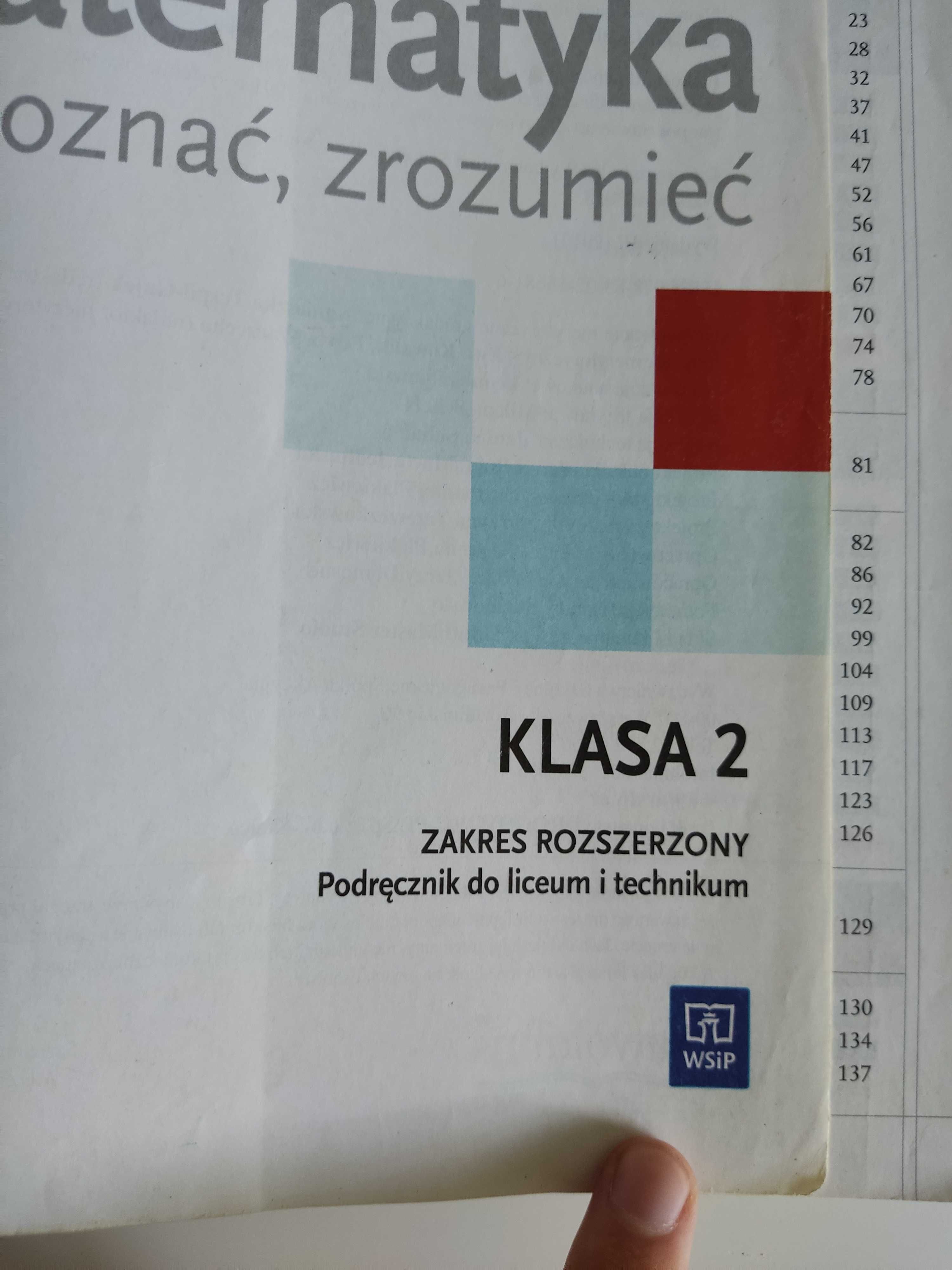 Matematyka Poznać Zrozumieć klasa 2 zakres rozszerzony WSiP