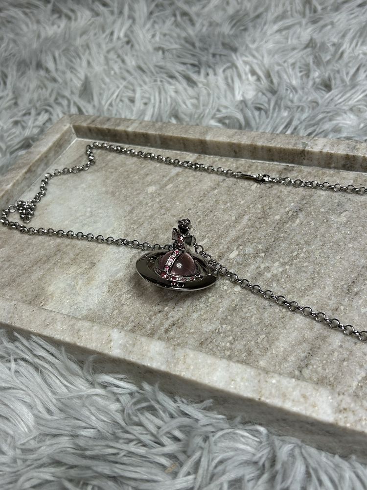 Vivienne Westwood Necklace Orb Pink кулон подвеска