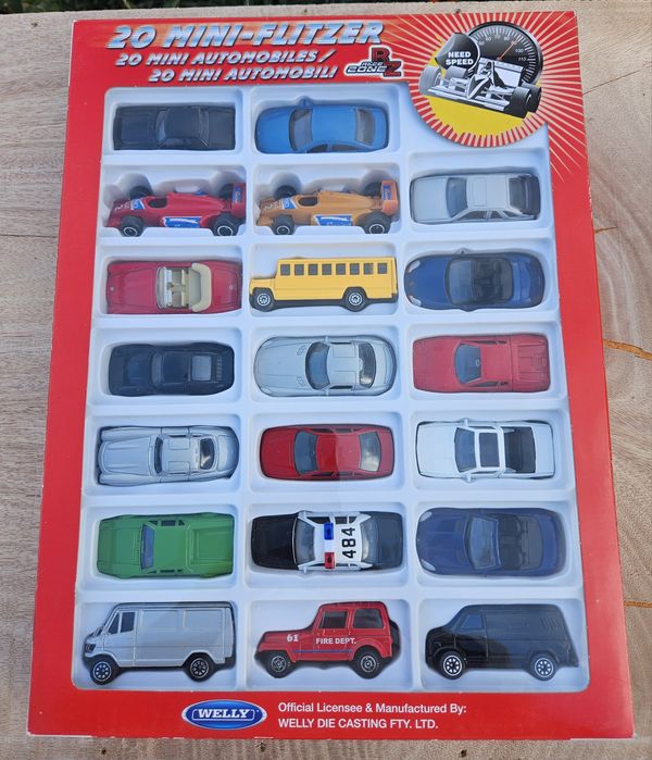 Pack de 20 miniaturas de carrinhos