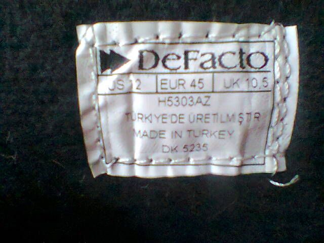 Ботинки демисезонные (Фирма DeFacto, произведены в Турции)