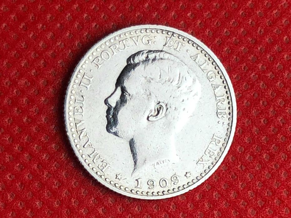 100 Reis Portugal - 1909 Prata D. Manuel II