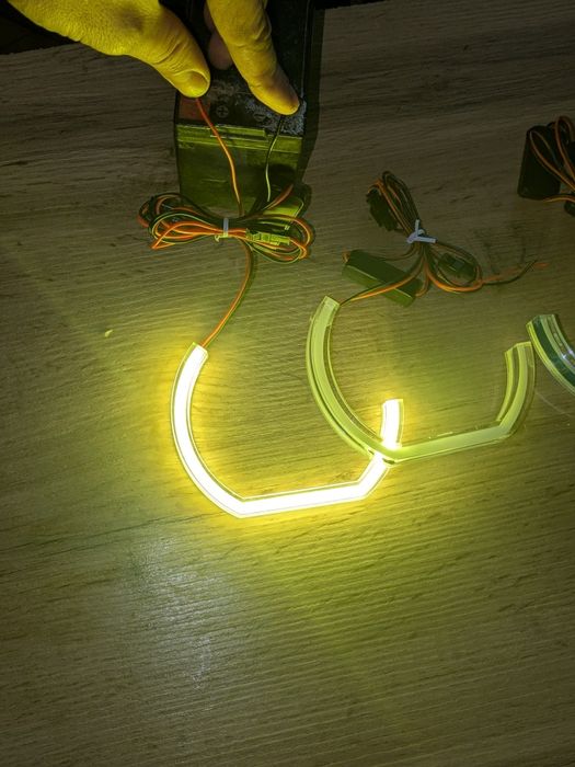 Ангельские глазки DTM стиль е46, е39. Лимонные