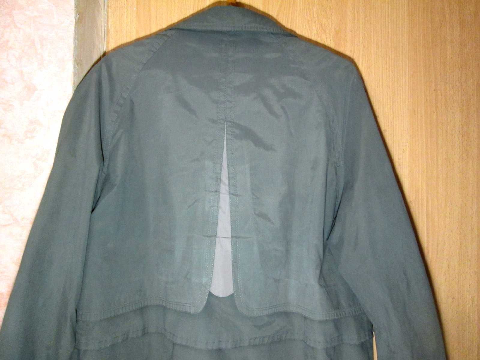 Куртка плащёвка демисезон 48 50 размер реглан светлозелёная Ceqense