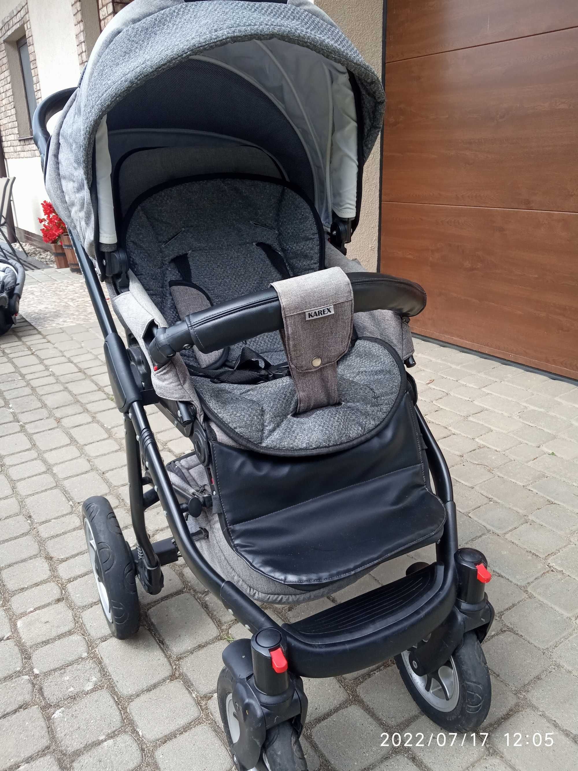 Wózek wielofunkcyjny 3w1 z bazą ISOFIX