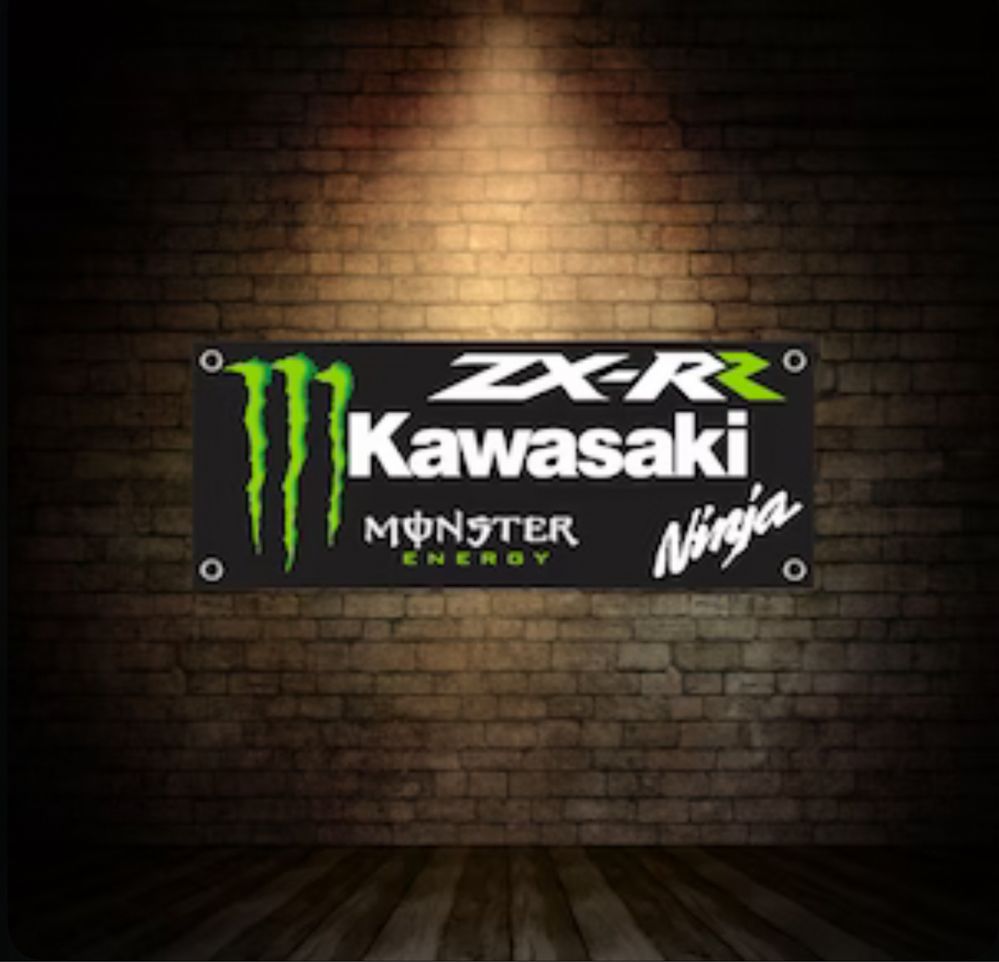 Baner plandeka Kawasaki Monster 150x60cm ZX-R1