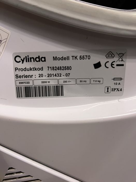 Сушильна машина Cylinda TK 5570