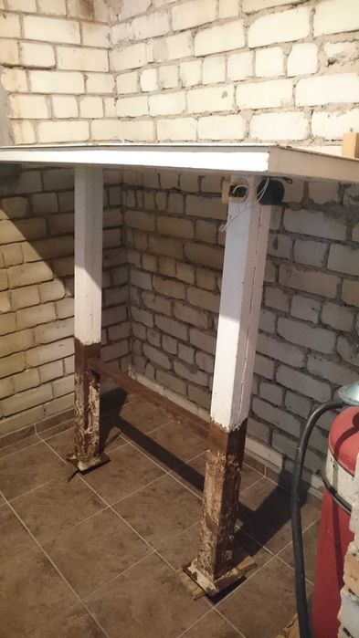 Стол металлический для стационарной установки