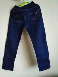 Spodnie chłopięce jeans r.128 w gumkę, granat super stan i jakość