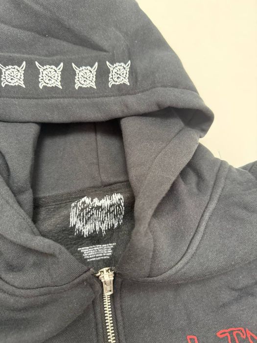 зип худи Ken Carson Agreat Chaos Zip up balenciaga vetements rick
