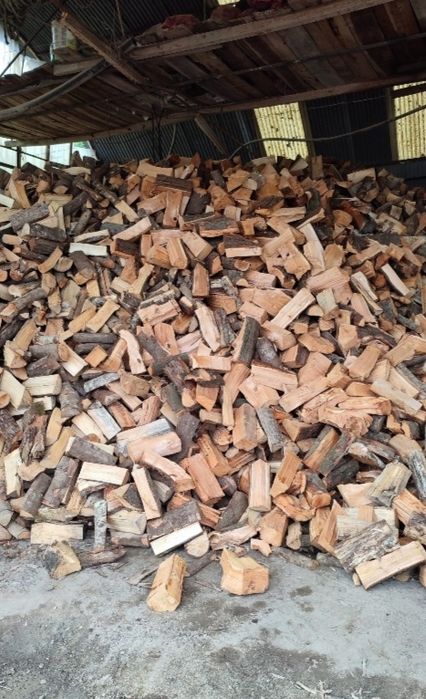 Lenha seca para lareira e salamandra