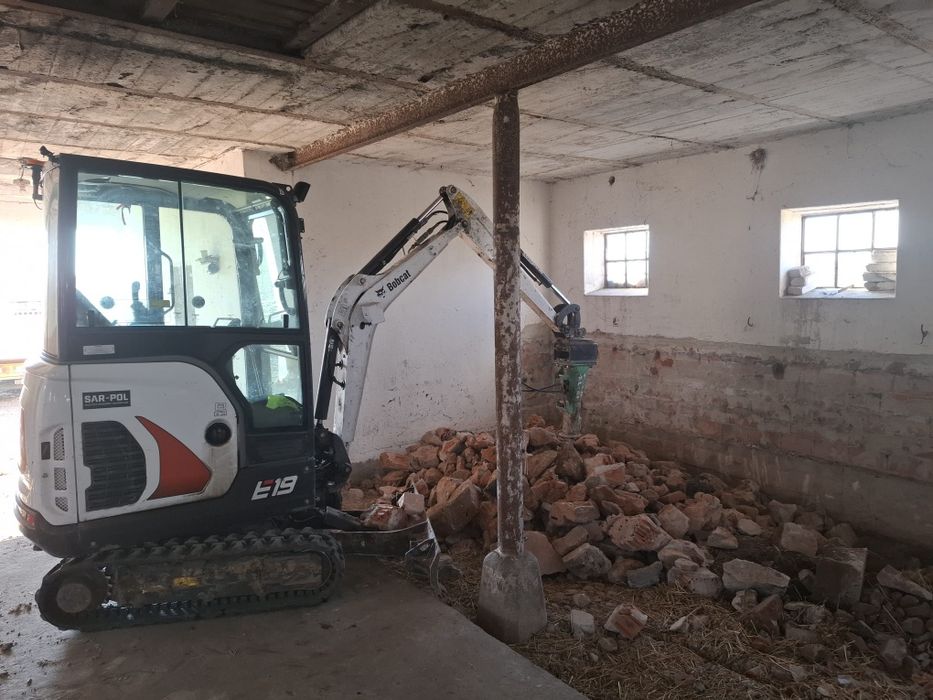 Usługi minikoparka 2 i 3tony, wynajem minikoparki, przyłącza wody