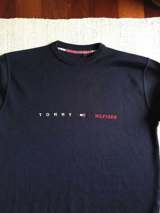 Camisola Azul Escura --- TOMMY HILFIGER -- Tamanho  L --- Unisexo