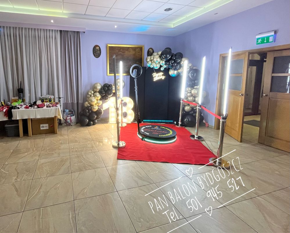 Fotobudka 360 wynajem, dekoracje Bydgoszcz