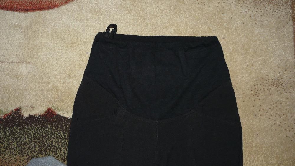 Eleganckie czarne spodnie ciążowe, r. 38-40/ L idealne na święta
