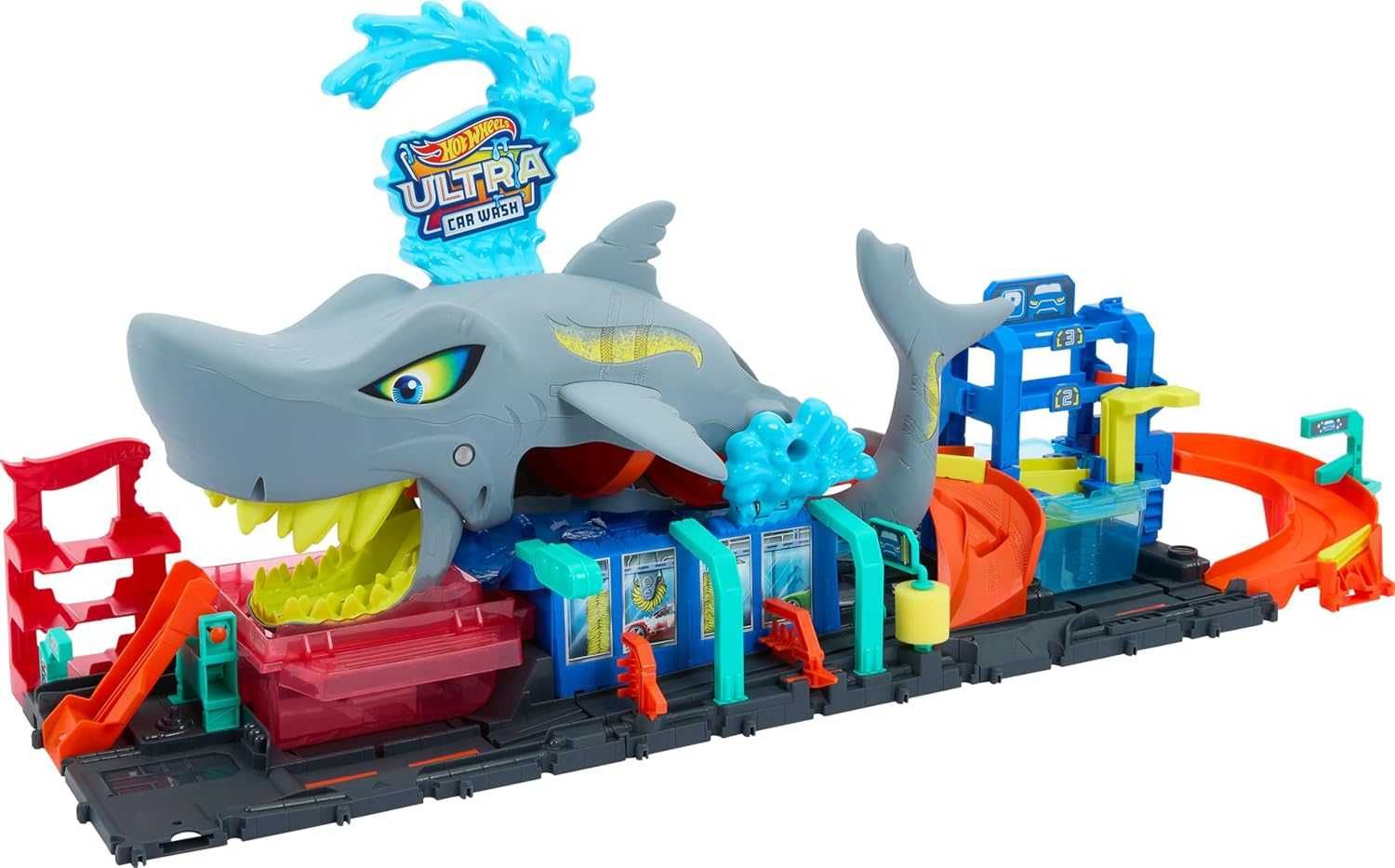 ОРИГИНАЛ Хот Вилс Автомойка Супер акула Hot Wheels Ultra Shark HTN82