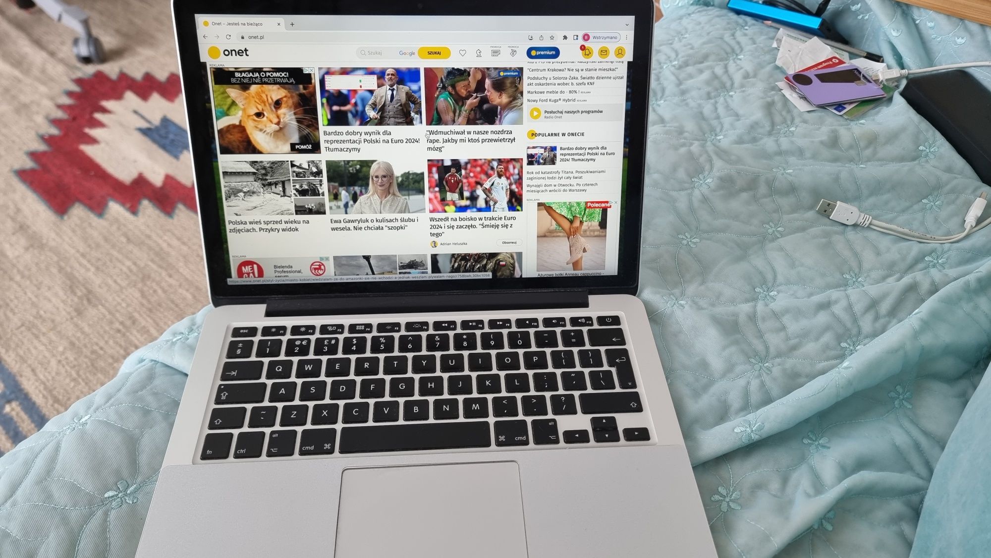 Macbook Pro A1502 laptop komputer 13 cali 8 GB 125 GB Apple
