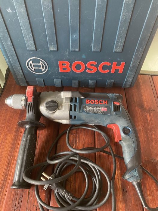 Wiertarka udarowa BOSCH GSB 21-2RE H-Duty, 1100W,walizka, stan bdb, FV