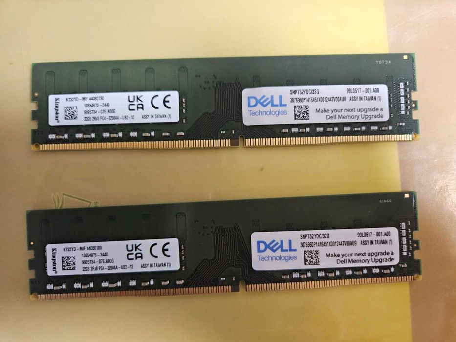 Kingston DDR4 64Gb (2*32Gb) PC4-3200 DELL Оперативна пам'ять