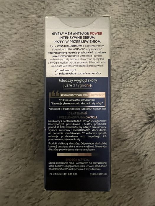 Nivea Men Anti-Age Power serum do twarzy, nowe, dla mężczyn