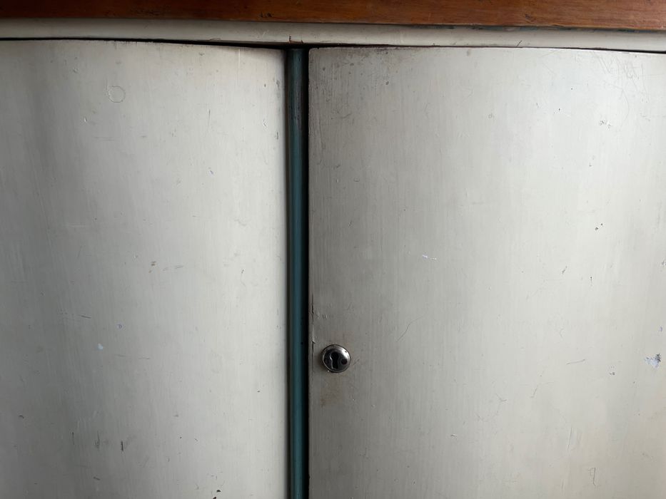 Kredens kuchenny duży dwuczęściowy retro lata 50 60