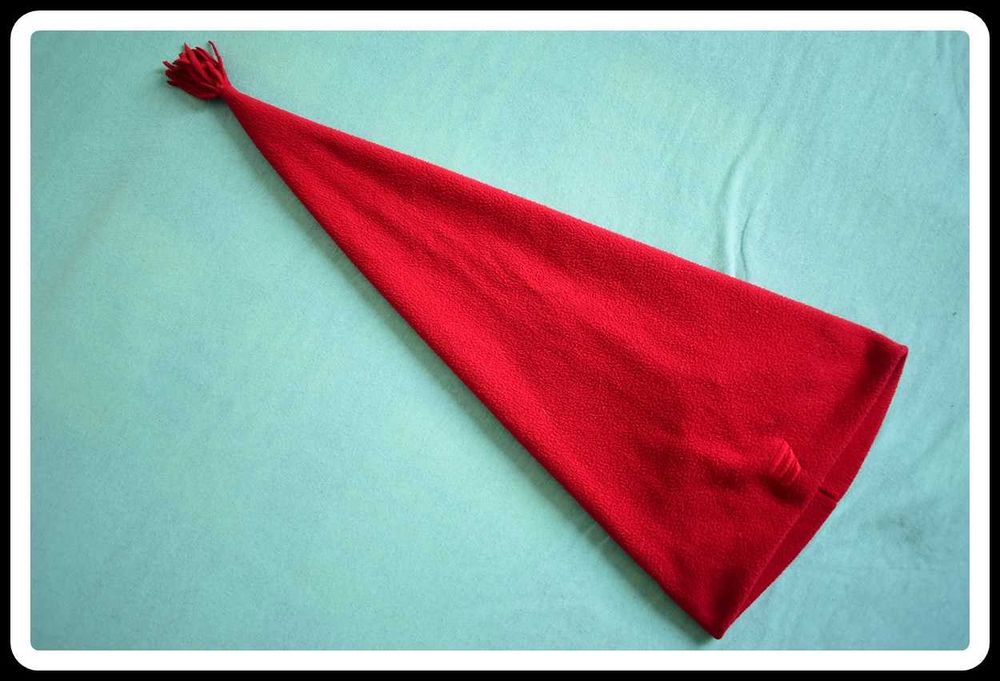 etirel Długa czerwona czapka krasnal dla dzieci one size