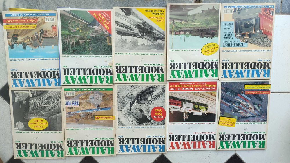 Lote 23 Revistas Railway Modeller - Miniaturas construção ferroviária