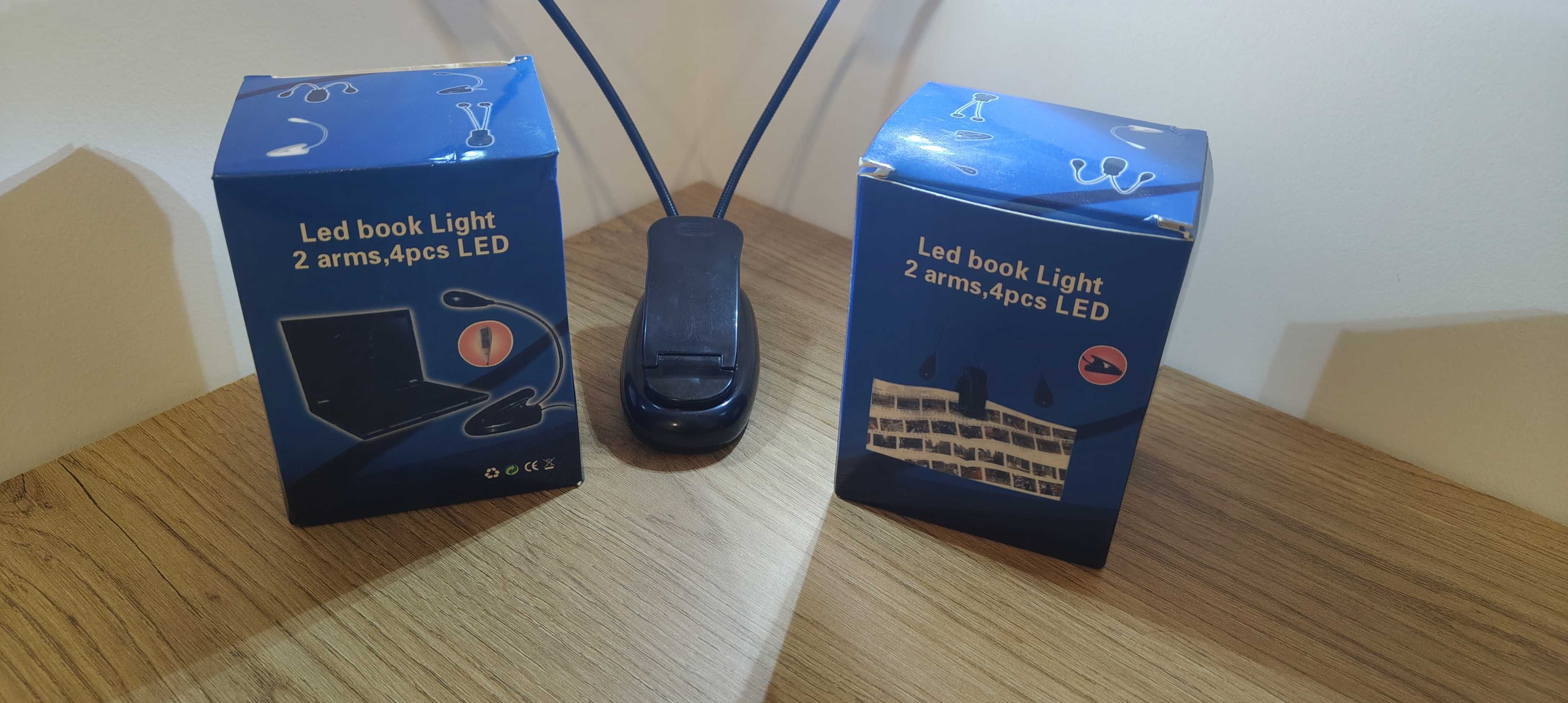 Lâmpada Led Dupla - leitura, portátil, impressoras 3D