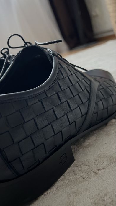 Чоловічі туфлі.Темно-синій колір.Бренд.Балдініні(Baldinini)44 розмір