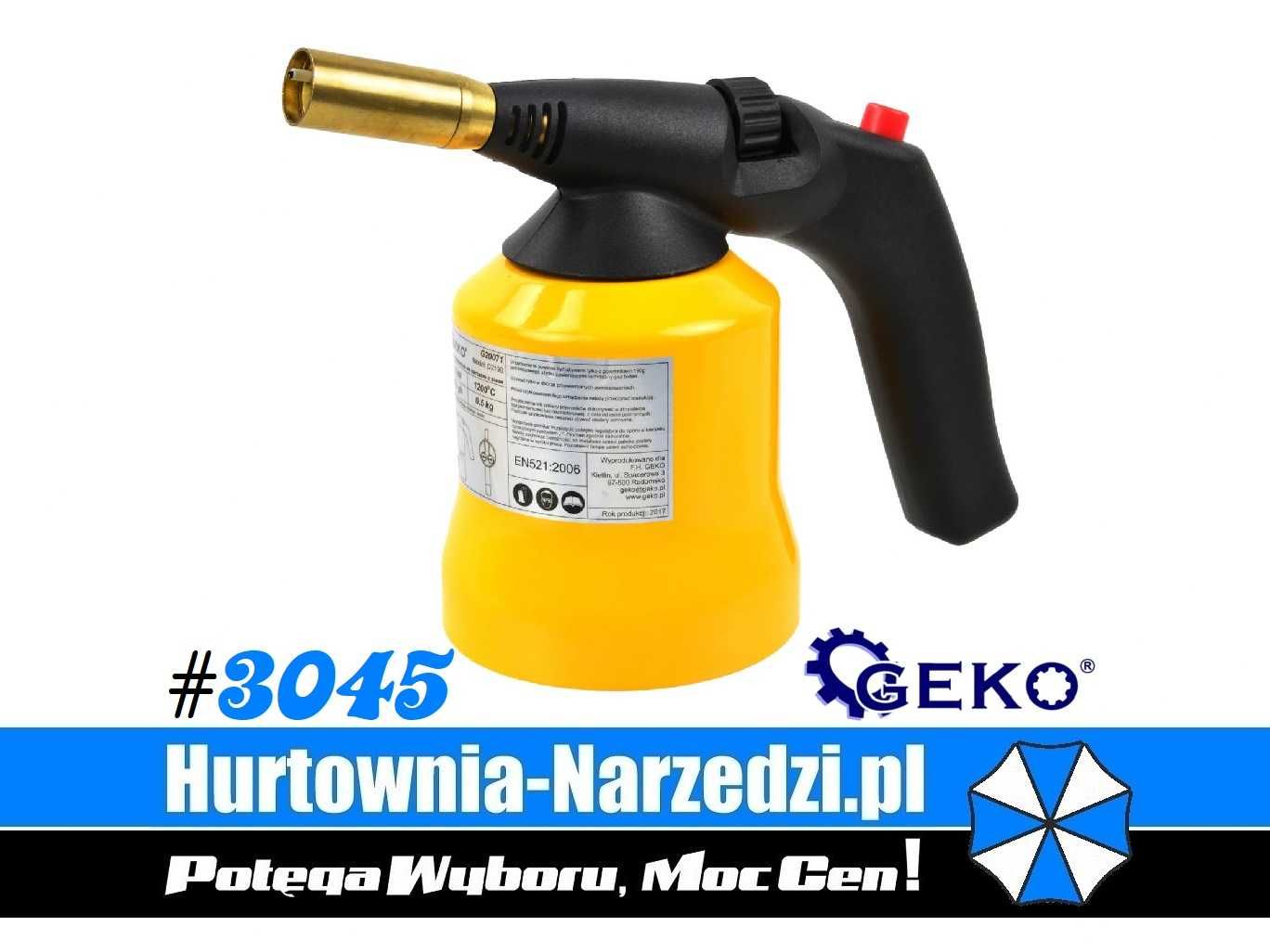 #3045 Lampa lutownicza na kartusze 190g z PIEZO palnik gazowy