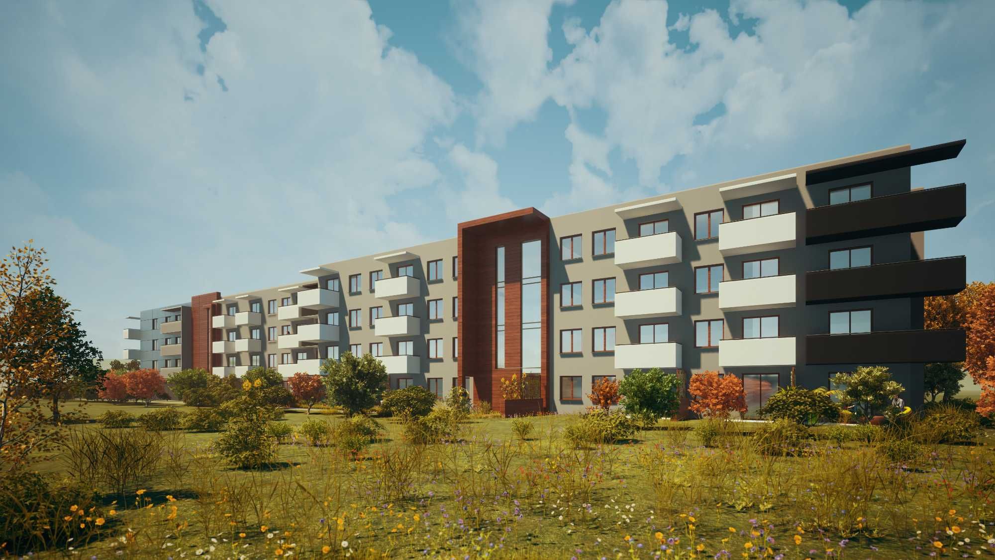 Nowe mieszkanie pow. 49,51m2 apartamentowiec Nowy Sącz, Gwardyjska 37