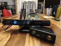 Kinect z zoom xbox 360 z grami