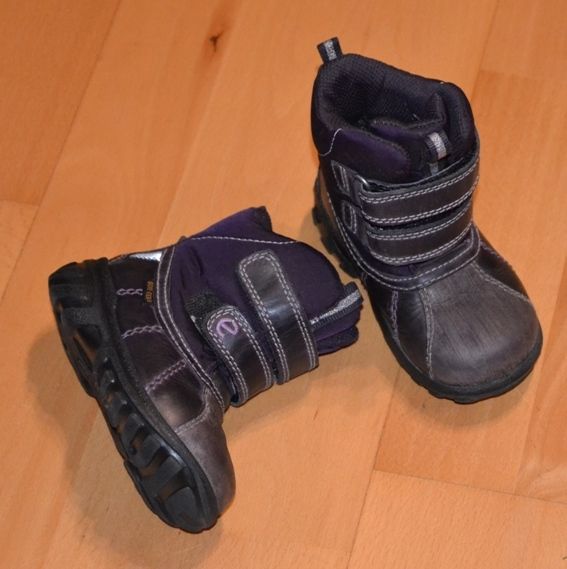 ECCO buty zimowe, śniegowce dla dziewczynki rozmiar 22 skóra