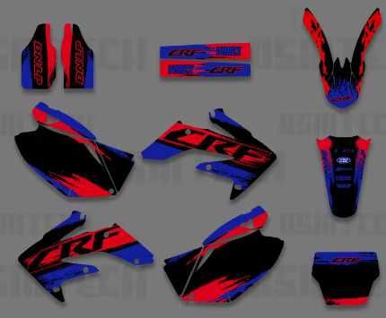 Okleina Naklejki Folia Honda CRF 250/450cc 2004-08r RÓŻNE WZORY